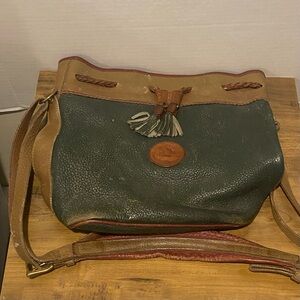Vintage Dooney Teton Bucket Bag Green Project Bag